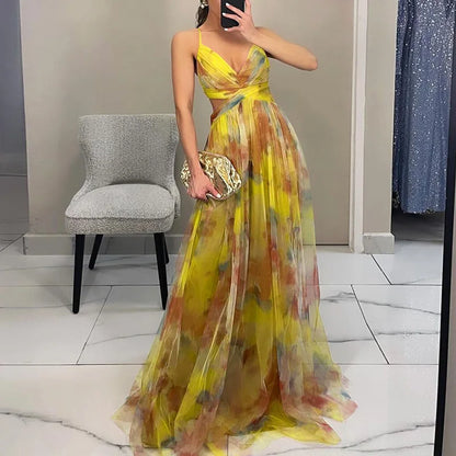 Enchanting Maxi-dress with Floral Print