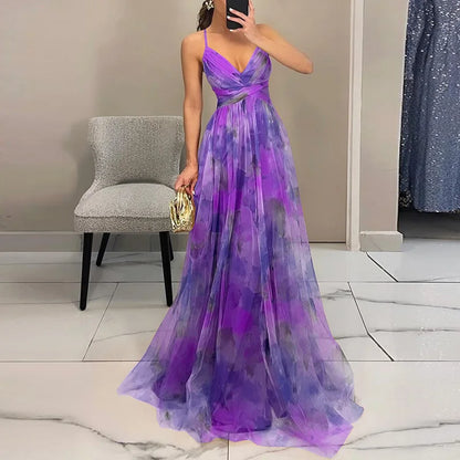 Enchanting Maxi-dress with Floral Print