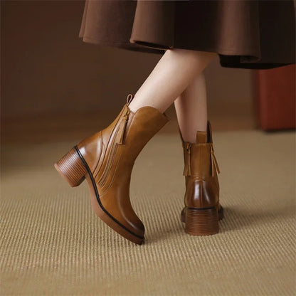 Sylvienne | Leather Boots For Women