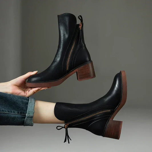 Sylvienne | Leather Boots For Women