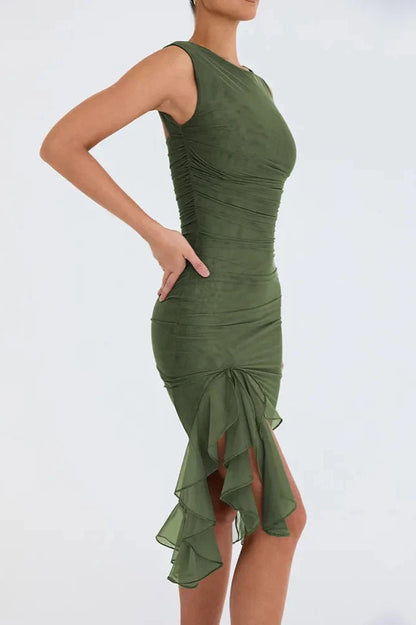 Midnight Grace Asymmetrische Cocktailjurk