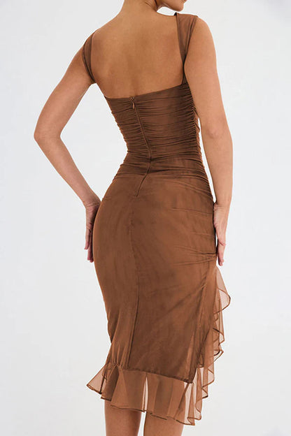 Midnight Grace Asymmetrische Cocktailjurk