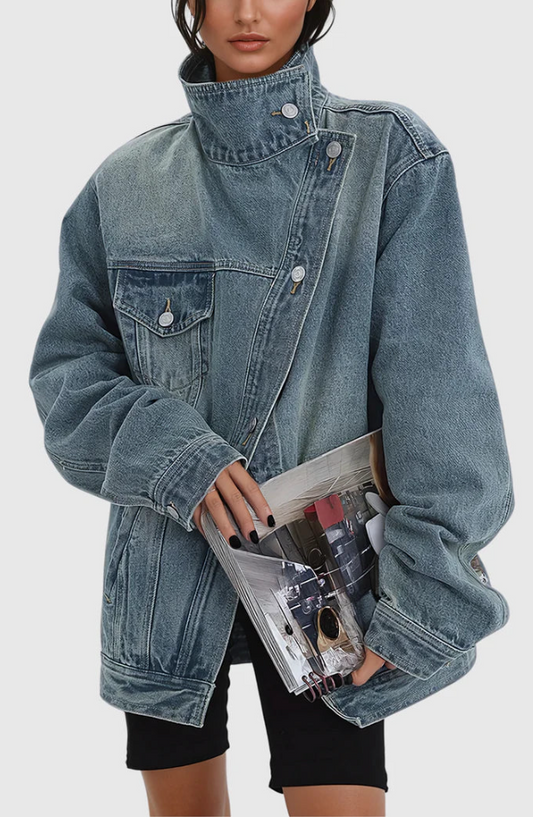 Milavie | Giacca di jeans artistica