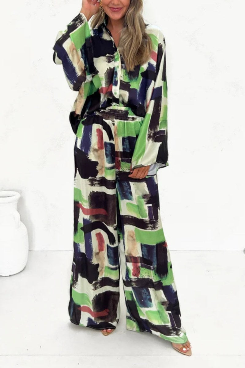 Summer Vacay-set met elastische taille en zakken