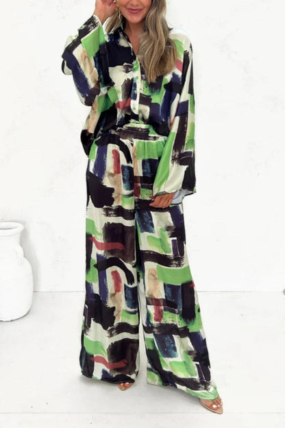 Summer Vacay-set met elastische taille en zakken
