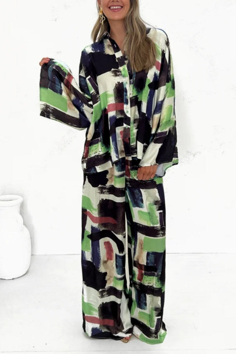 Summer Vacay-set met elastische taille en zakken