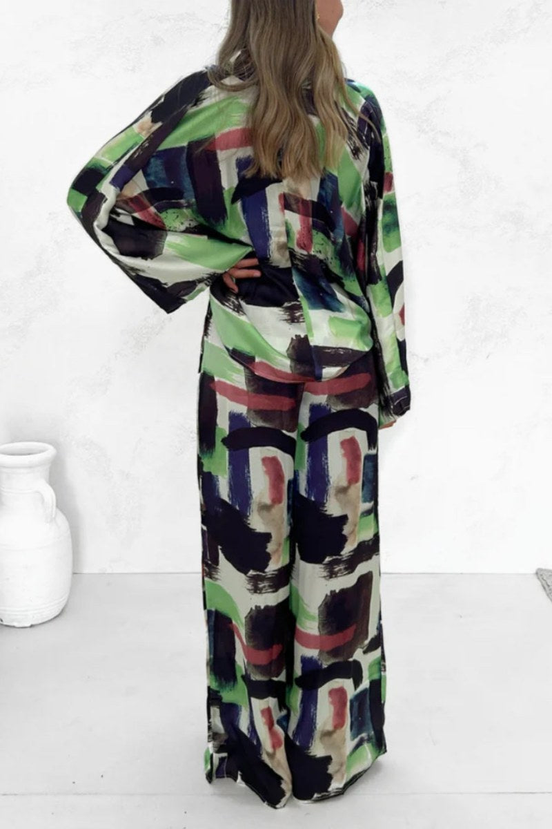 Summer Vacay-set met elastische taille en zakken